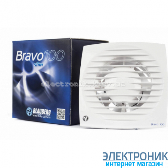 BLAUBERG BRAVO 100 H – витяжний вентилятор з датчиком вологості