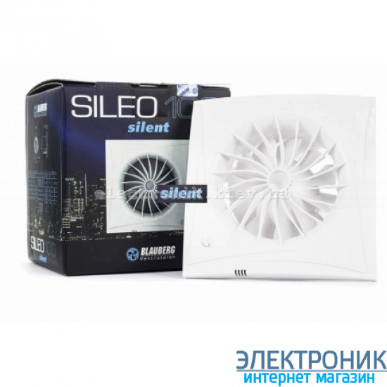 BLAUBERG SILEO 100 Н - вытяжной бесшумный вентилятор с датчиком влажности